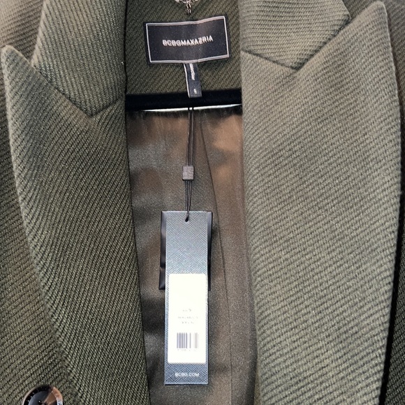 New w/ tags BCBG Maxazria olive green coat - Picture 2 of 5